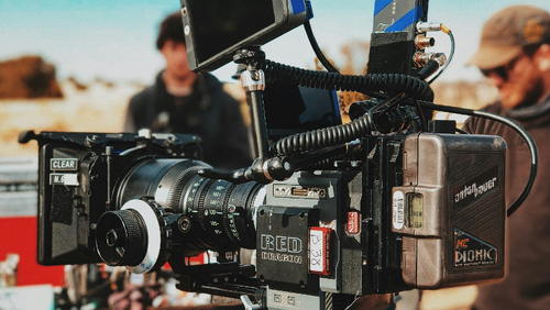 Filmproduktion Kamera einer Werbefilmproduktion